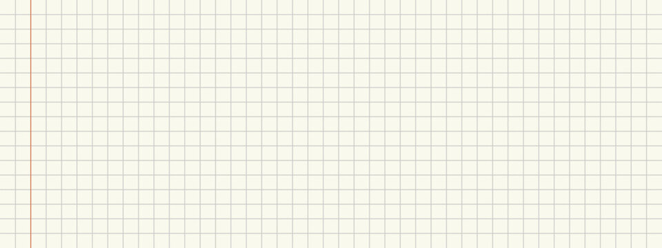 School notes grid sheet. Bullet journal notebook background for planner.