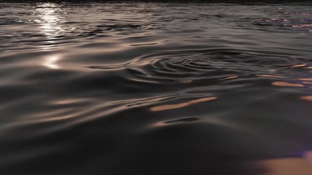Dark abstract 3D animated loop of a flat surface with flowing fluid texture, seamless motion background for modern digital art, visual effects, and creative design projects