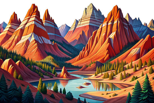 Uinta Mountains Utah Tall ridges with spruce forests, alpine lakes, red rock patches and crisp mountain air