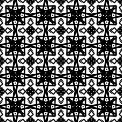 Hand Drawn Line Art Ornamental Tile Design