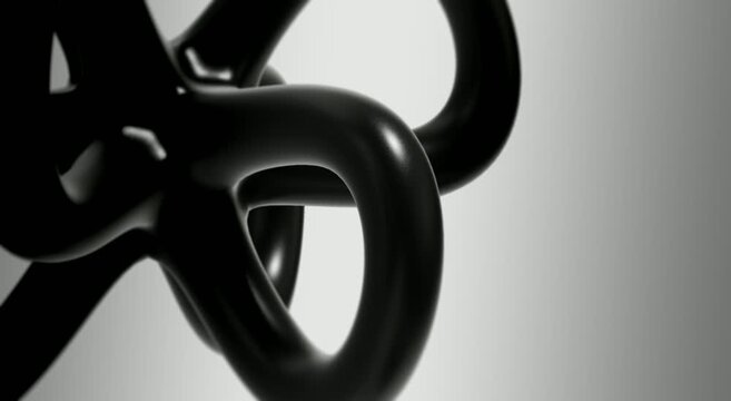 Abstract black Black organic shape against neutral background. Soft geometry and surreal texture, blending minimal design and panoramic visual structure.