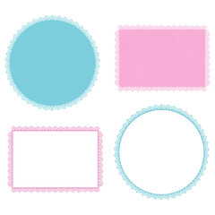 レース模様のシンプルなフレーム