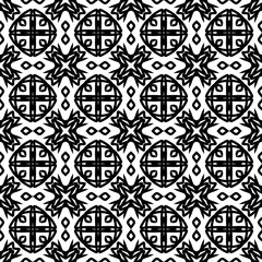 Hand Drawn Line Art Ornamental Tile Design