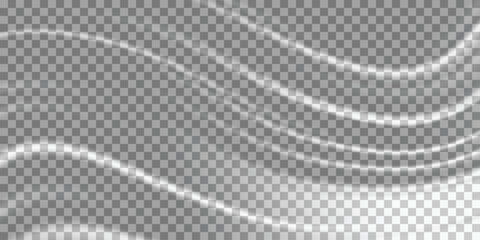 Abstract transparent wave lines smooth flowing dynamic pattern vector design element for backgrounds and modern projects EPS vector