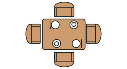 Dining table setup with four plates and chairs in a cozy home interior perfect for blog posts illustrating family meals and dinner party ideas.