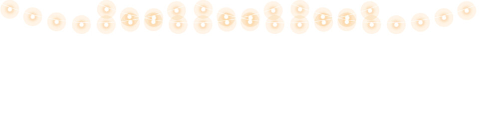 String of fairy lights soft glow for festive backgrounds and holiday designs EPS vector