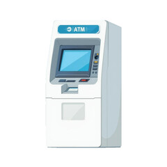 Modern ATM Terminal Illustration