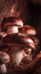 mushrooms in the forest