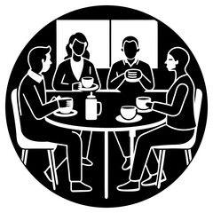 Inclusive Break Room Scene Vector