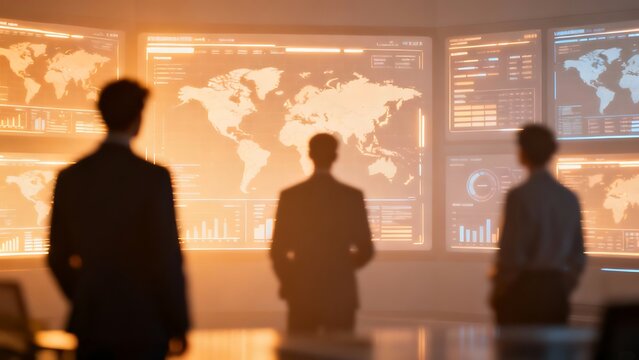 Generative AI global data visualization control room