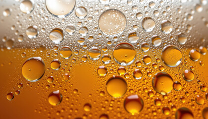 Refreshing foam bubbles in beer glasses at a brewery macro texture shot cheerful alcohol beverage environment