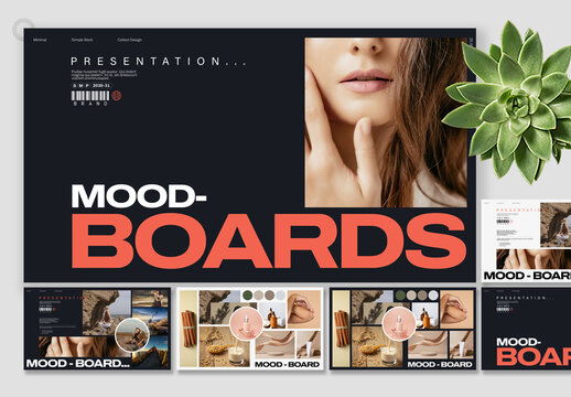 Minimalist Mood Board Presentation