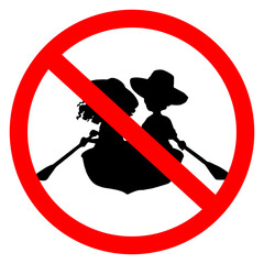 rowing boat symbol prohibited