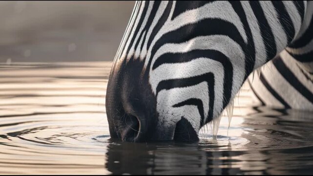 Zebra eye close up