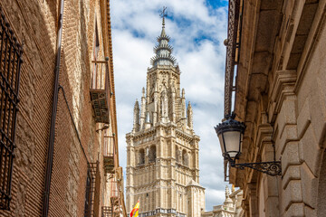 North tower of Toledo Cathedral, Spain