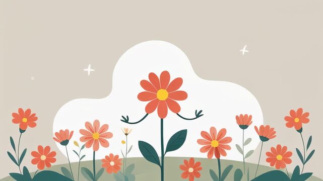vector illustration of an abstract floral background