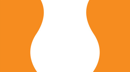 Rubin's Vase Optical Illusion with Orange Profiles