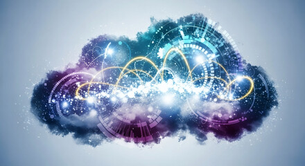 Cloud Computing Abstraction Digital Connections and Data Transmission