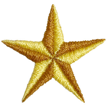 手刺繍の星