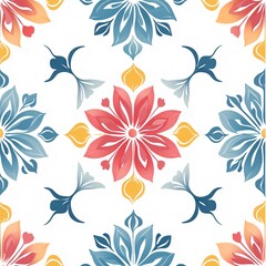 clean pastel ornament geometry korean style, white background