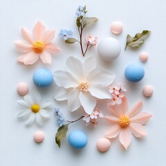 clean star-and-dot minimal arrangement pastel, white background