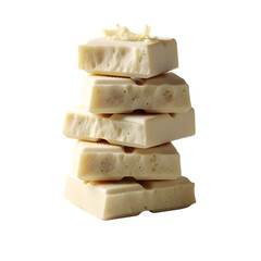 Stack of White Chocolate Chunks