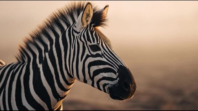 Zebra portrait head close up black and white stripes wildlife animal