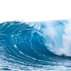 Powerful Curling Ocean Wave