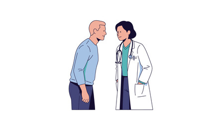 Fototapeta premium Doctor Examining Patient - Healthcare Professional Consultation and Medical Checkup.