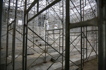 Scaffolding Framework Inside an Unfinished Concrete Structure