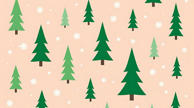 christmas tree seamless pattern - Powered by Adobe