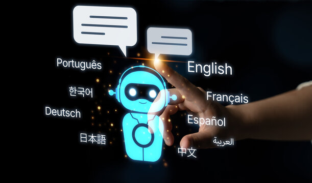 Global communication with multiple languages, digital translation tools, multilingual technology, cross-cultural communication, and virtual language learning environments. Spline