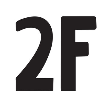 second floor sign icon