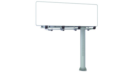Obraz premium Highway Billboard. 3D rendering isolated on white background. Ideal for educational, engineering, and industrial design projects.