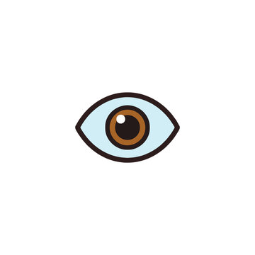 Stylized visual representation conveying observation focused perception with abstract eye