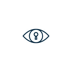 Unlocking vision the keyhole within the eye representing insight security and personal discovery