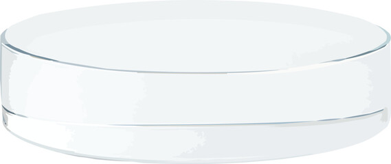 Crystal Glass Cylinder Podium