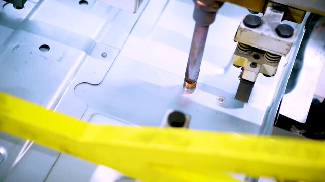Industrial Welding Fixture Manufacturing Equipment Production Close-up