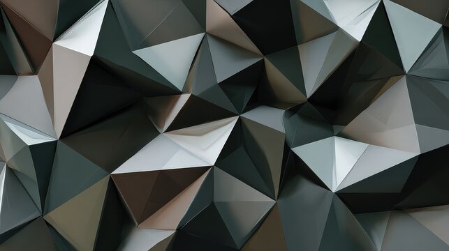 Abstract Geometric Pattern With Dark Triangles