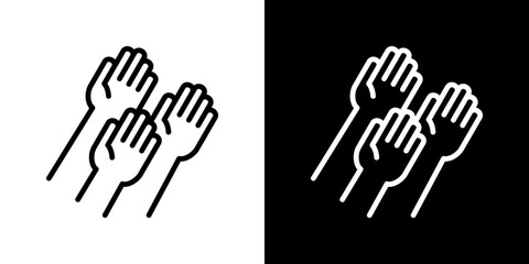 Outreach IIcon Vector Illustration. Fresh Line Design Built For Creative Flexibility In Light And Dark Versions.