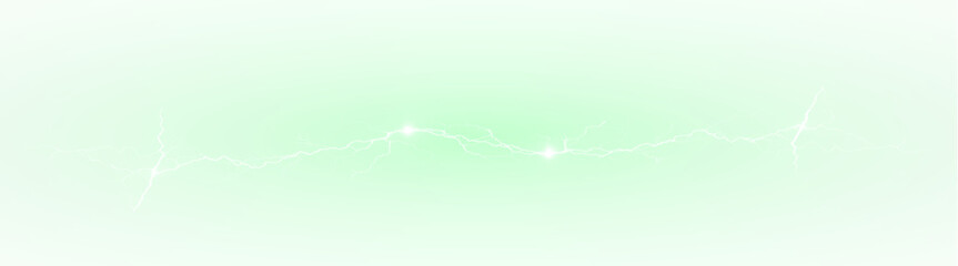 PNG Green Lightning Overlay with Transparent Background