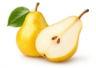 Pear, isolated on white background, clipping path, full depth of field