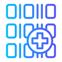 Obraz premium medical coding icon