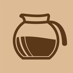 Coffee pot icon. Vector illustration