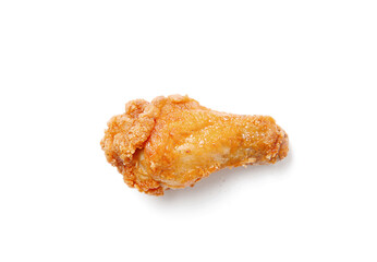 Grilled chicken legs on white background.