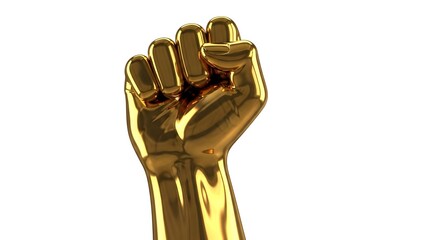 hand of the person with gold