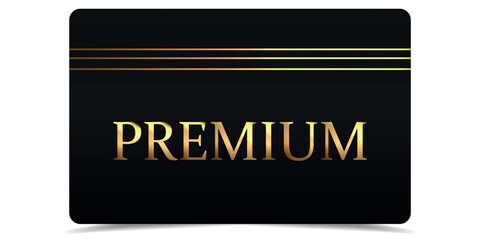 VIP gold card. Luxury texture template design. Golden Vip ticket on black background for invitation, club, award, casino, certificate. Exclusive premium card. Vector illustration