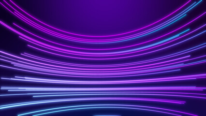 Warp Speed Futuristic Horizontal Light Data Streams