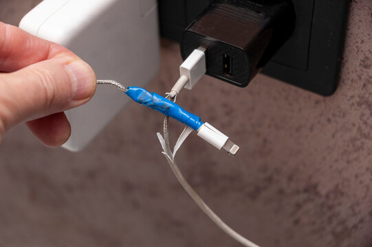 poorly isolated damaged cable