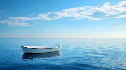 Naklejka premium boat on the sea